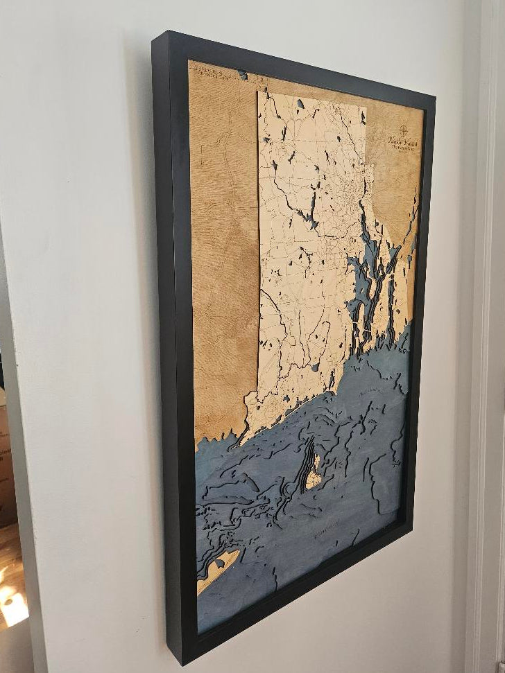 Rhode Island | 3D Wooden Chart