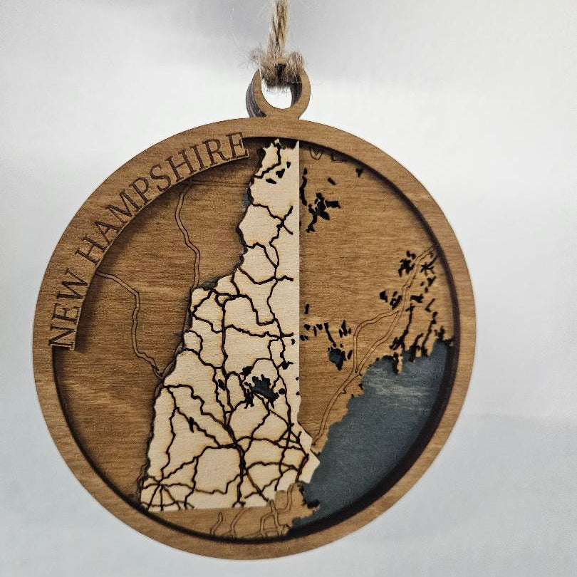 New Hampshire | 3d Ornament