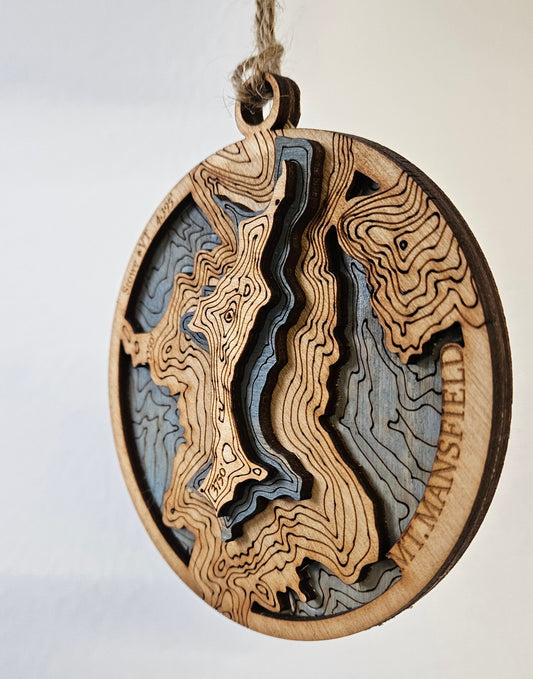MT. Mainsfield  | 3d Wooden Topgraphy Ornament
