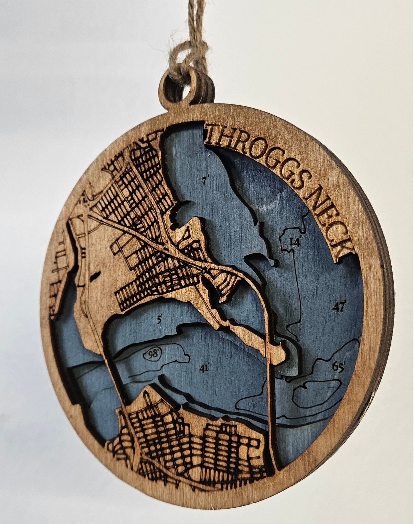 Throggs Neck, New York | 3D Wooden Ornament