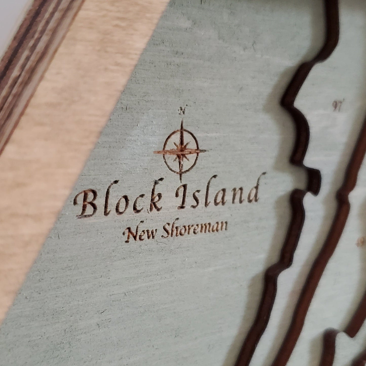 Block Island, New Shoreham  | 3D Wooden Hexagon
