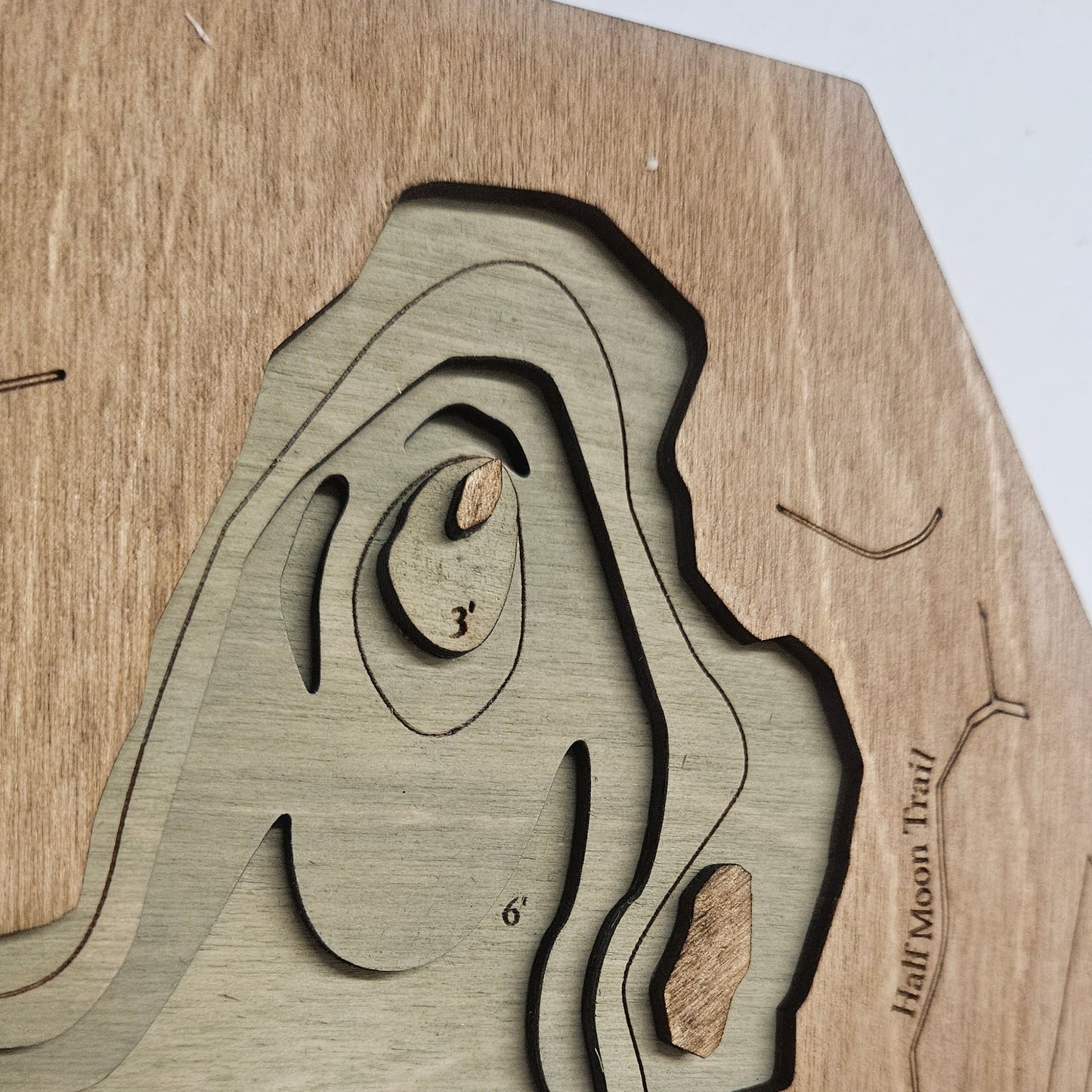 Indian Lake, South Kingstown  | 3D Wooden Hexagon