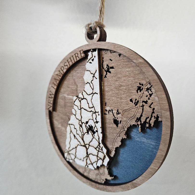 New Hampshire | 3d Ornament