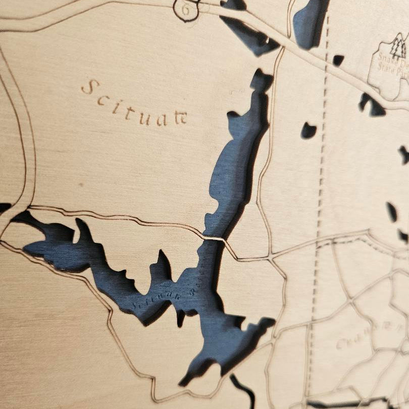 Rhode Island  | 3D Wooden Chart