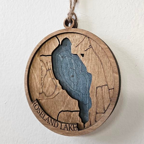 Roseland Lake, CT | 3d Ornament