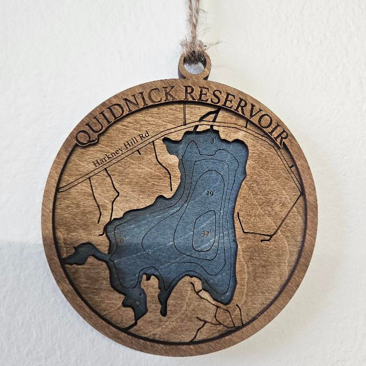Quidnick Reservoir, RI | 3d Ornament