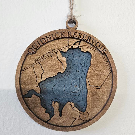 Quidnick Reservoir, RI | 3d Ornament