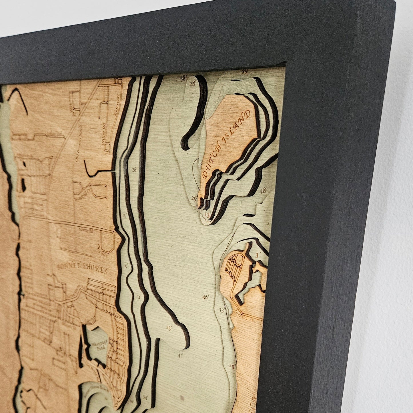 Narragansett, Rhode Island  | 3D Wooden Chart